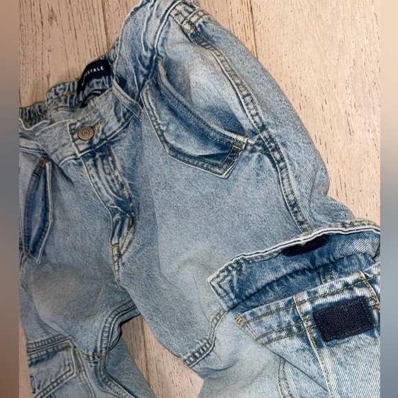 Aeropostale Y2K Style Low Rise baggy wide leg Cargo Jeans 0/2 XS hip-hop garage - Picture 8 of 16